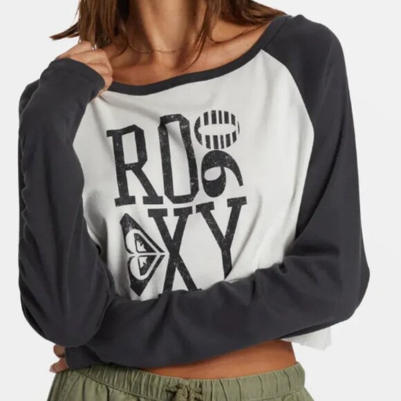 ROXY WOMEN'S HERITAGE 90 LONG SLEEVE T-SHIRT NWT - Picture 3 of 5